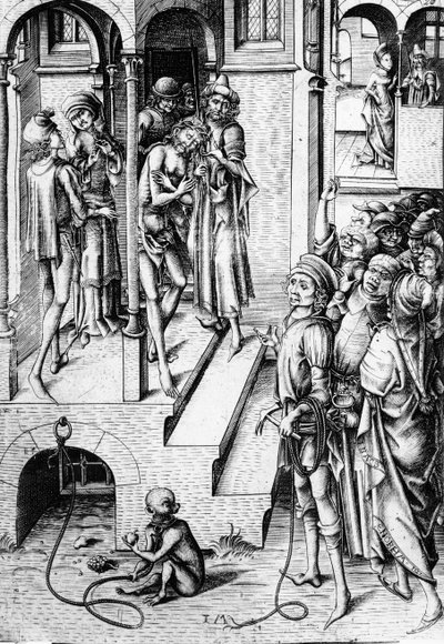Cristo mostrato al popolo, c.1475-85 da Israhel van Meckenem the younger